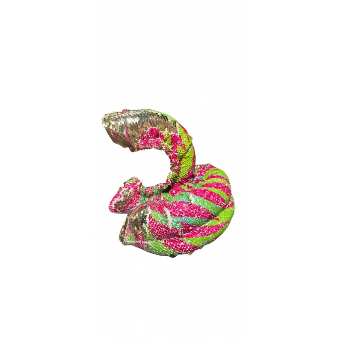 Mermaid Flip Sequin Soakers - Hot Pink & Lime Tropical Palm Leaf to Gold