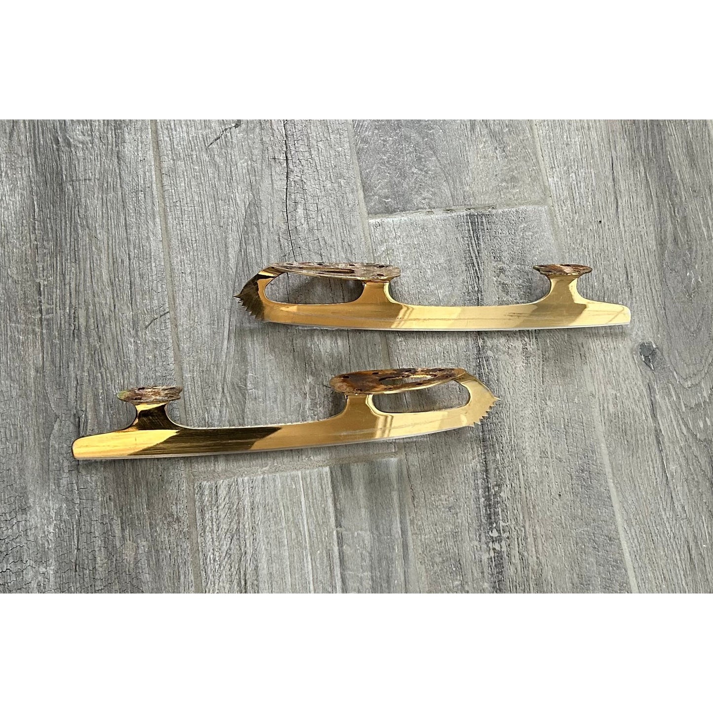 MK Gold Star Blades Size 9 2/3" Used - Gold Color Blades