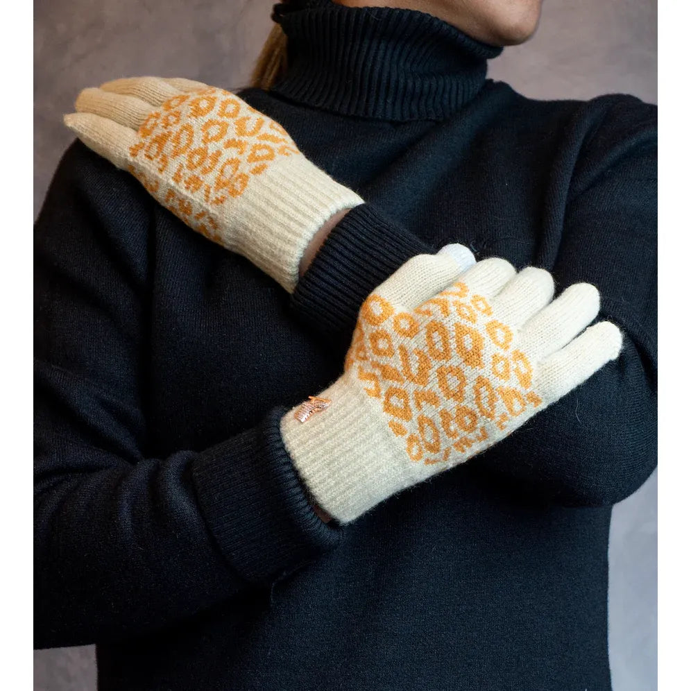 Cheetah Ice Skating Gloves