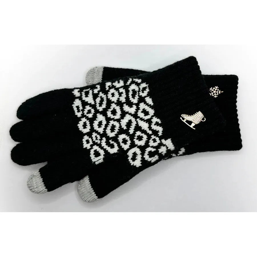 Cheetah Ice Skating Gloves