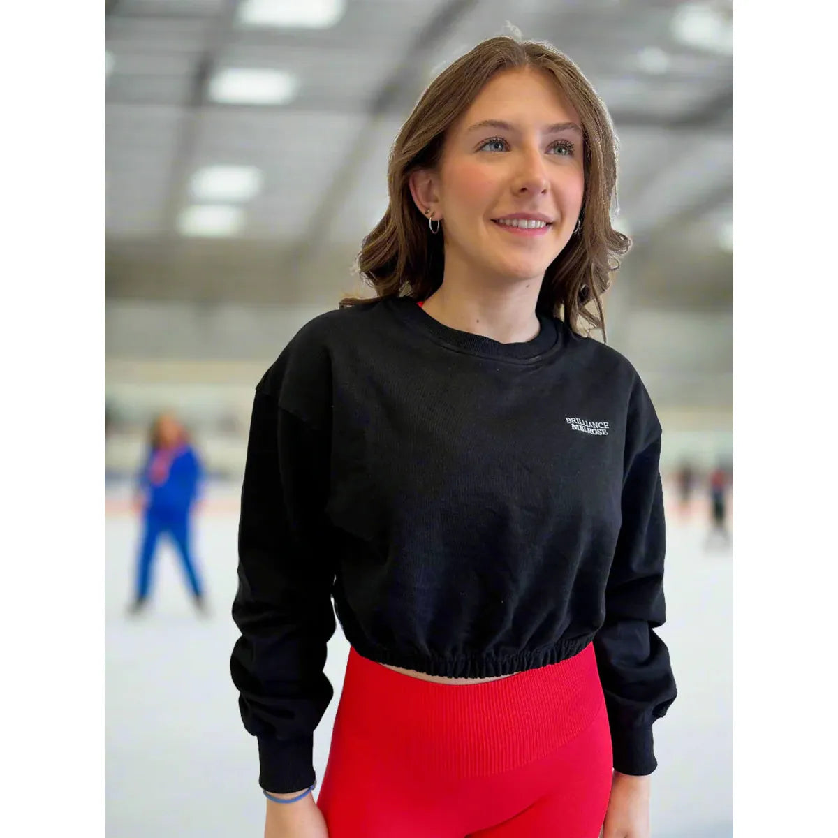 Cropped Ice Skating Sweatshirt