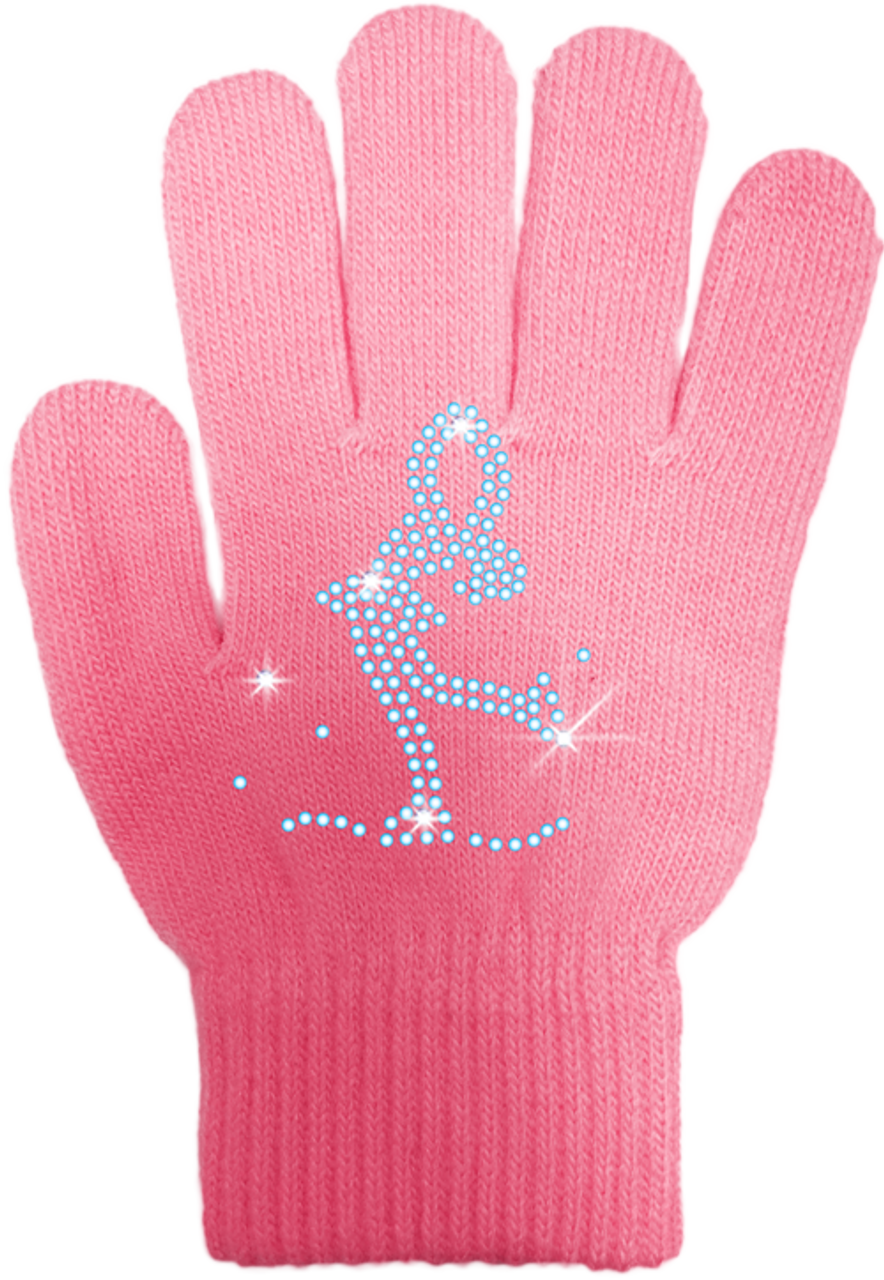 ChloeNoel Ice Skating Gloves - GV22-BB/Skate Crystals