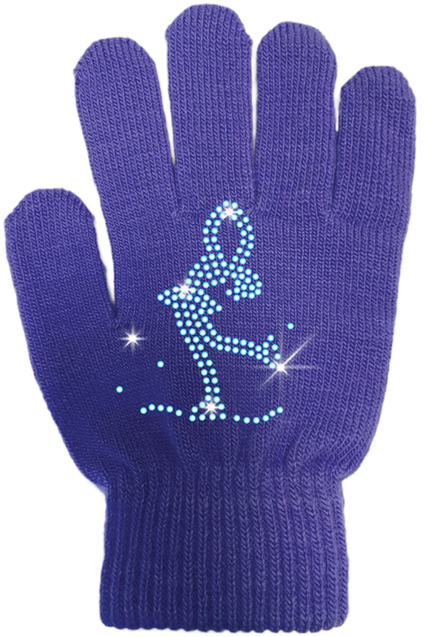 ChloeNoel Ice Skating Gloves - GV22-BB/Skate Crystals