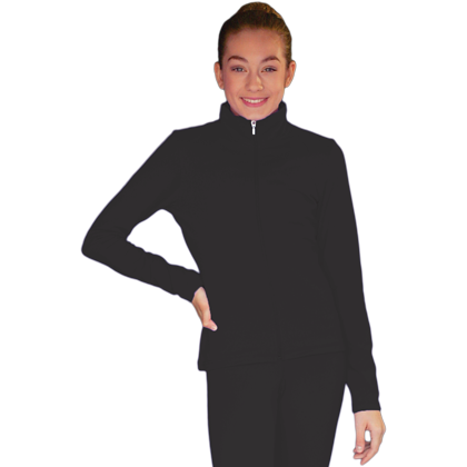 ChloeNoel JT811 Solid Fleece Fitted Elite Jacket w/ Thumb Holes - The Sharper Edge Skates