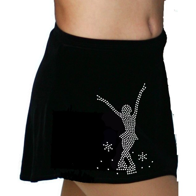 ChloeNoel Black A-line Skirt K01 - The Sharper Edge Skates