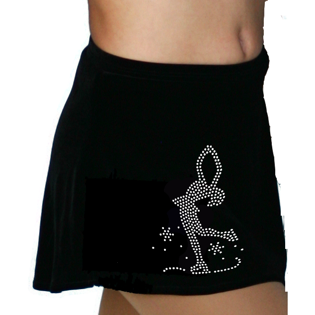 ChloeNoel Black A-line Skirt K01 - The Sharper Edge Skates