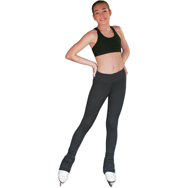 ChloeNoel PS792 3" Waist Band Black/Color Cuffs Elite Pants w/Front Pocket - The Sharper Edge Skates