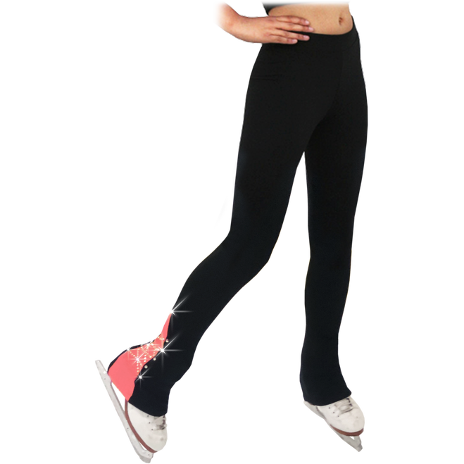 PS883P Contract Elite Polartec Spiral Fleece Figure Skating Pants with Crystals