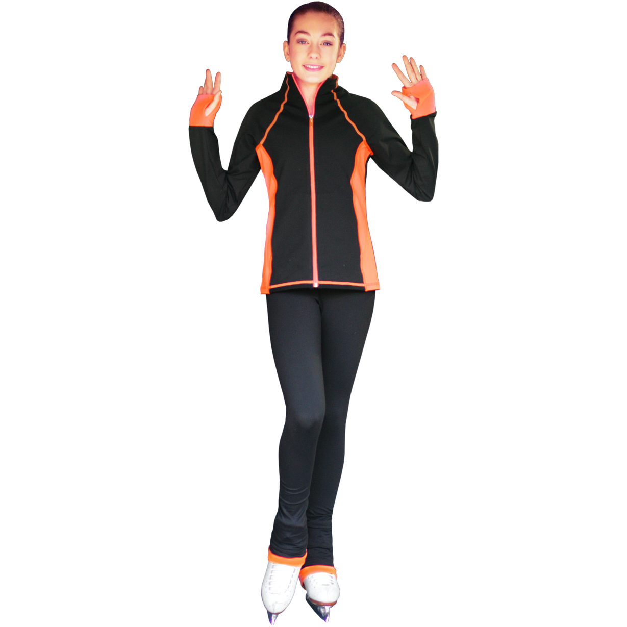 ChloeNoel PS792 3" Waist Band Black/Color Cuffs Elite Pants w/Front Pocket - The Sharper Edge Skates