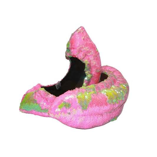 Mermaid Flip Sequin Soakers - Neon Pink to Lime