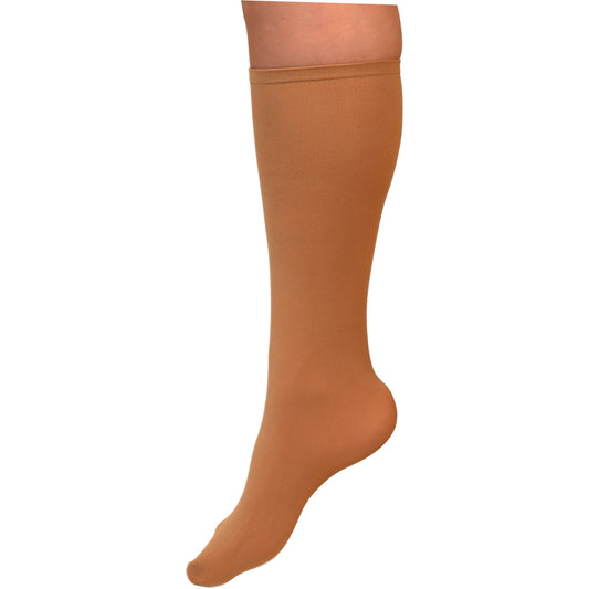 ChloeNoel Boot Height Socks - Tan - The Sharper Edge Skates