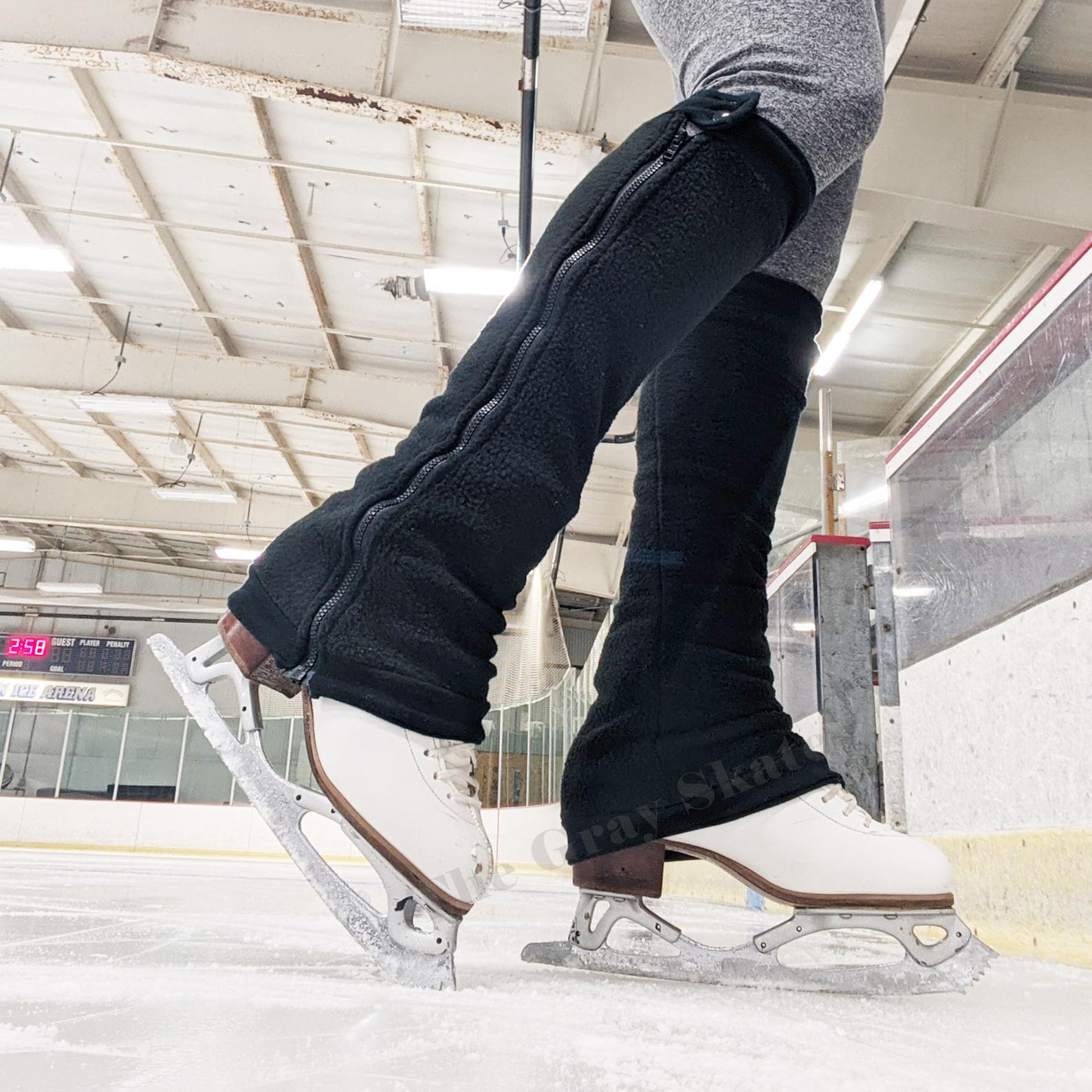 Zip Off Leg Warmers - Black Fleece Leg Warmers for Skaters – The Sharper  Edge Skates