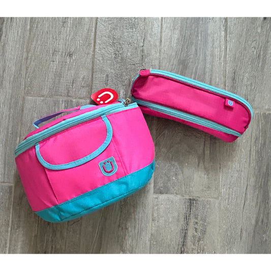 Zuca Lunchbox & Pencil Case -  Pink & Blue - SALE!