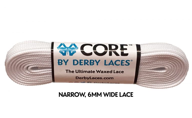 Waxed CORE Shoelace by Derby Laces (NARROW 6MM WIDE LACE)