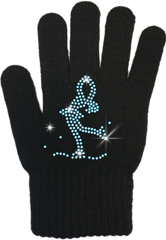 ChloeNoel Ice Skating Gloves - GV22-BB/Skate Crystals