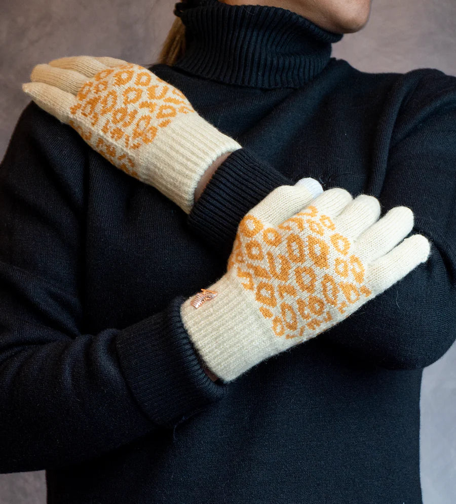 Cheetah Ice Skating Gloves