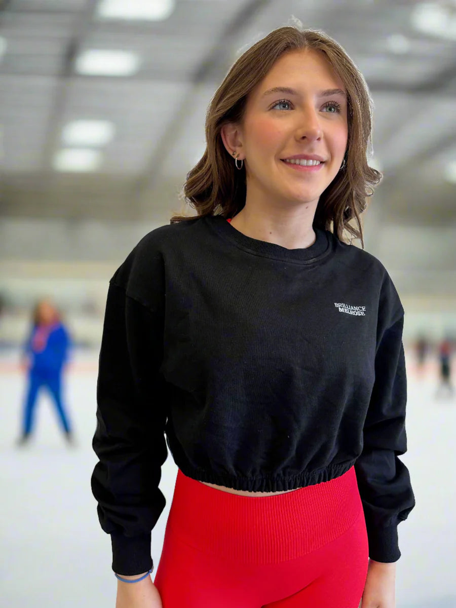 Cropped Ice Skating Sweatshirt