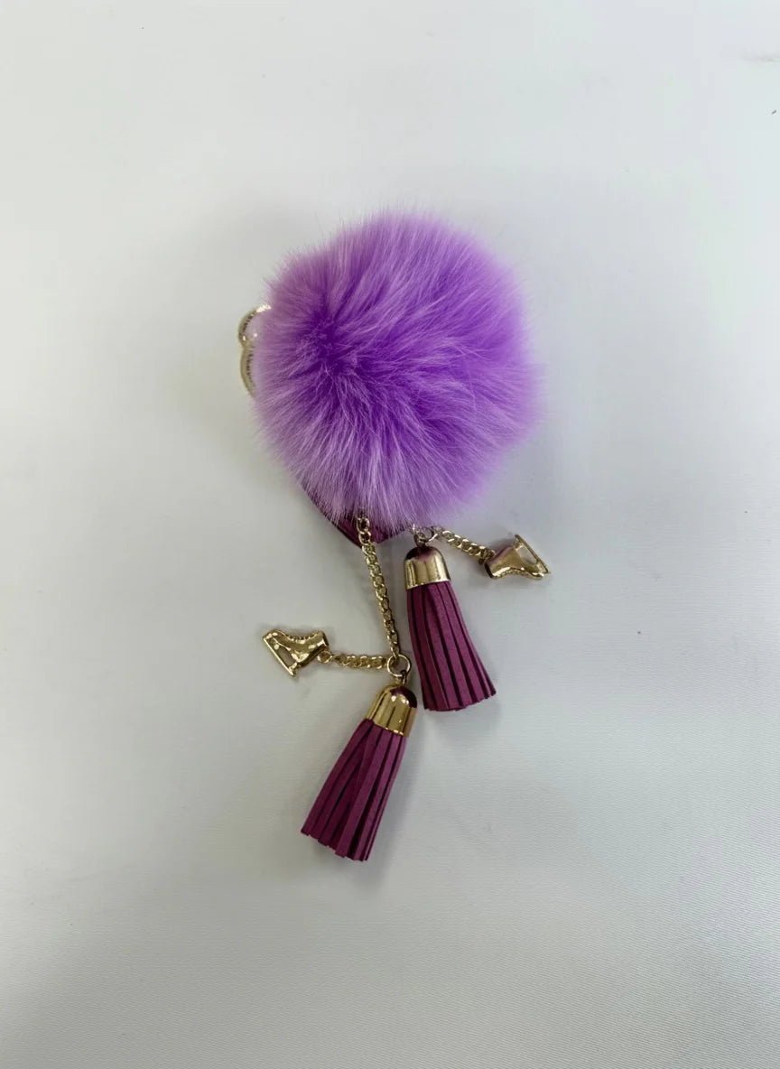 Fluffy Skating Keychain