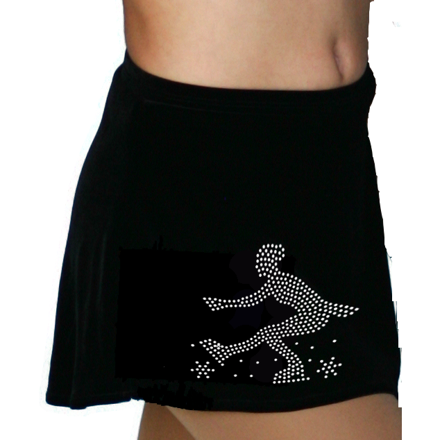 ChloeNoel Black A-line Skirt K01 - The Sharper Edge Skates
